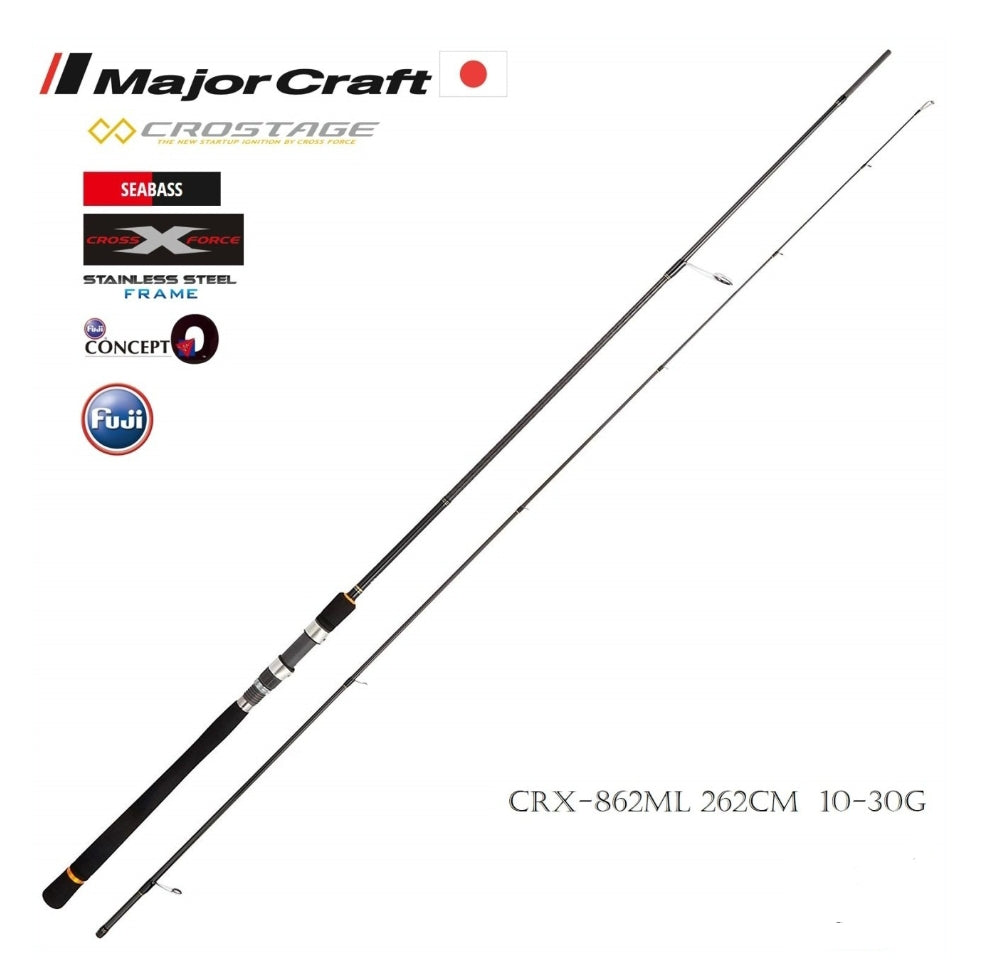 Major Craft Crosstage CRX-862ML Seabass Spin Kamış 262cm 10-30g