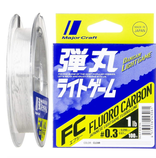 MAJOR CRAFT Dangan Fluoro Shock Leader DLG-0.3/0,09mm/1Lb/0,67kg/100mt.