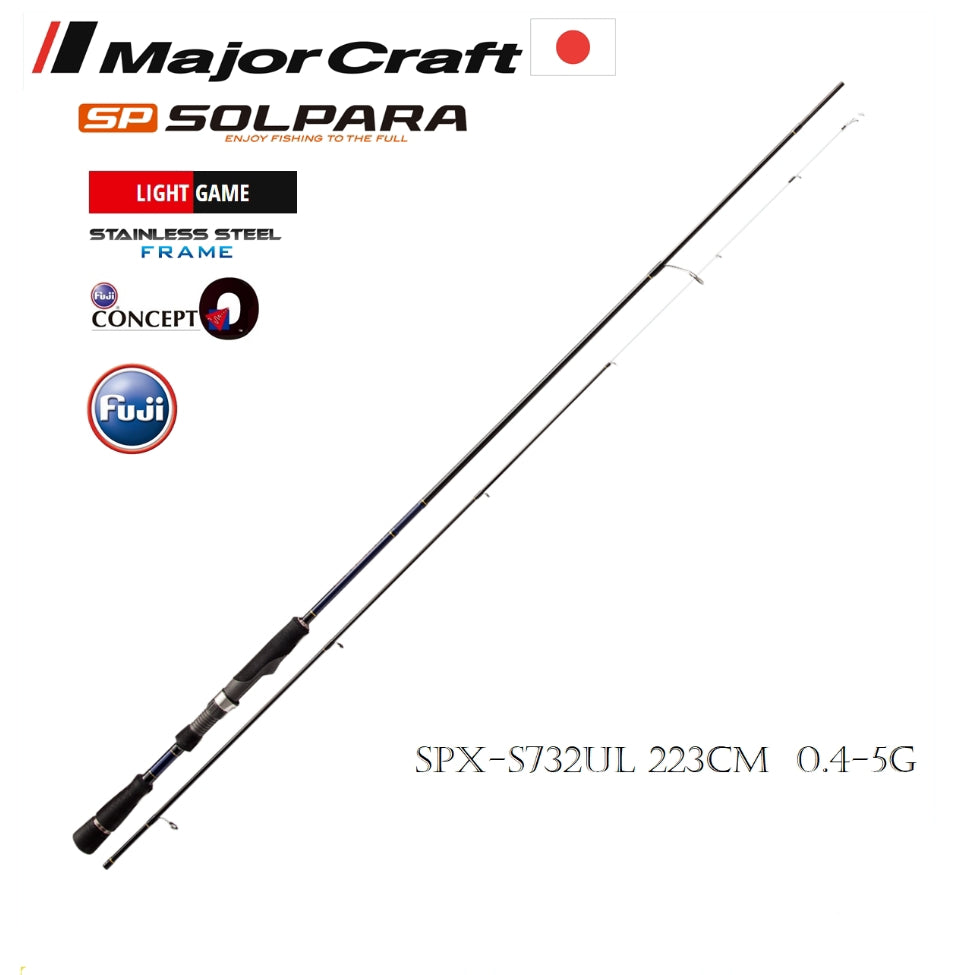 Major Craft Solpara New SPX-S732UL LRF Kamış Solid Uç  223cm 0.4-5g