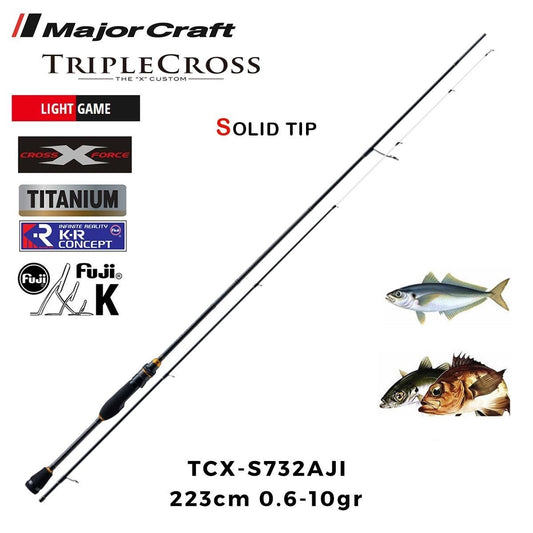 Major Craft Triple Cross New TCX-S732AJI .Kamış Solid Uç 223cm 0.6-10g
