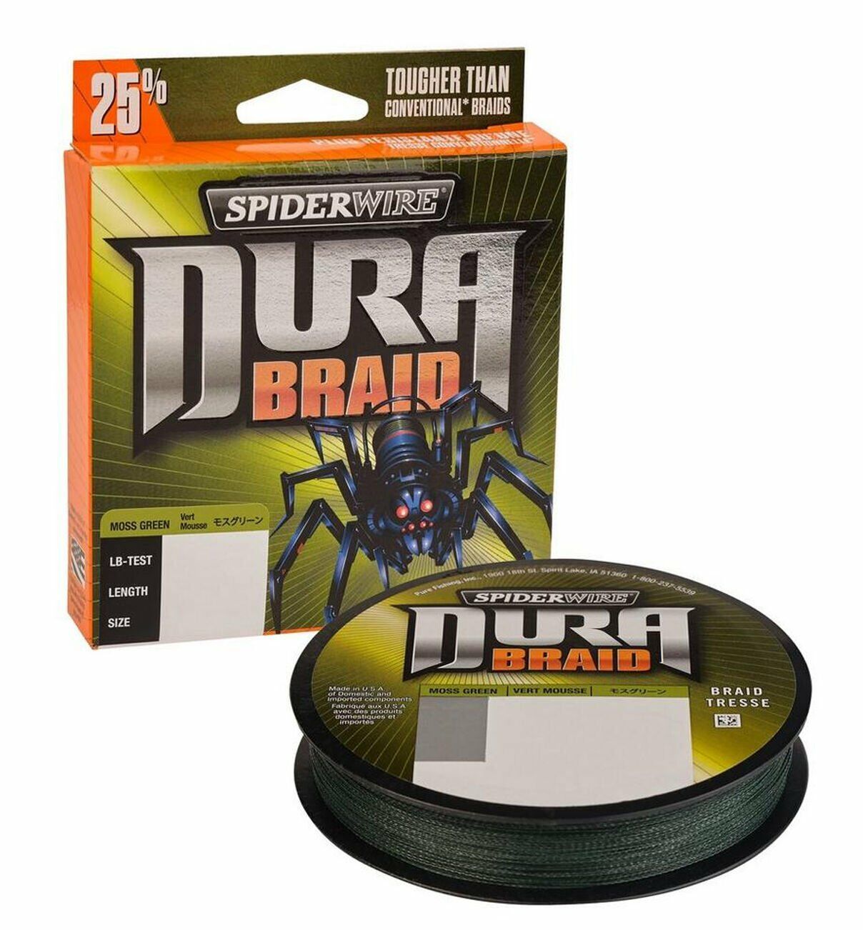 SpiderWire Dura Braid 135m Moss Green Örgü İp 0.15mm