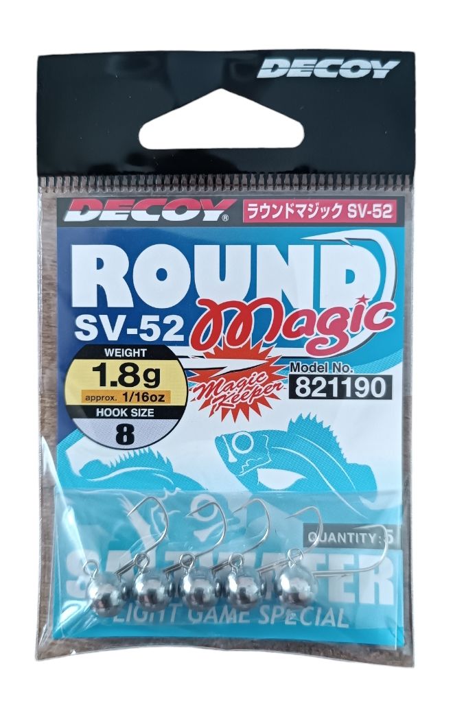 DECOY SV-52 Round Magic JH Jig Head No8 - 1.8g