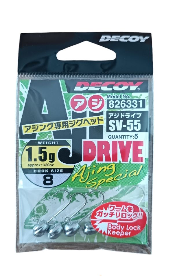 Decoy SV-55 Aji Drive Jighead No 8 - 1.5 g