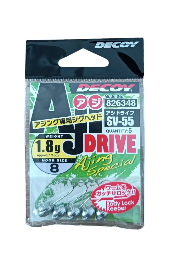 Decoy SV-55 Aji Drive Jighead No 8 - 1.8 g