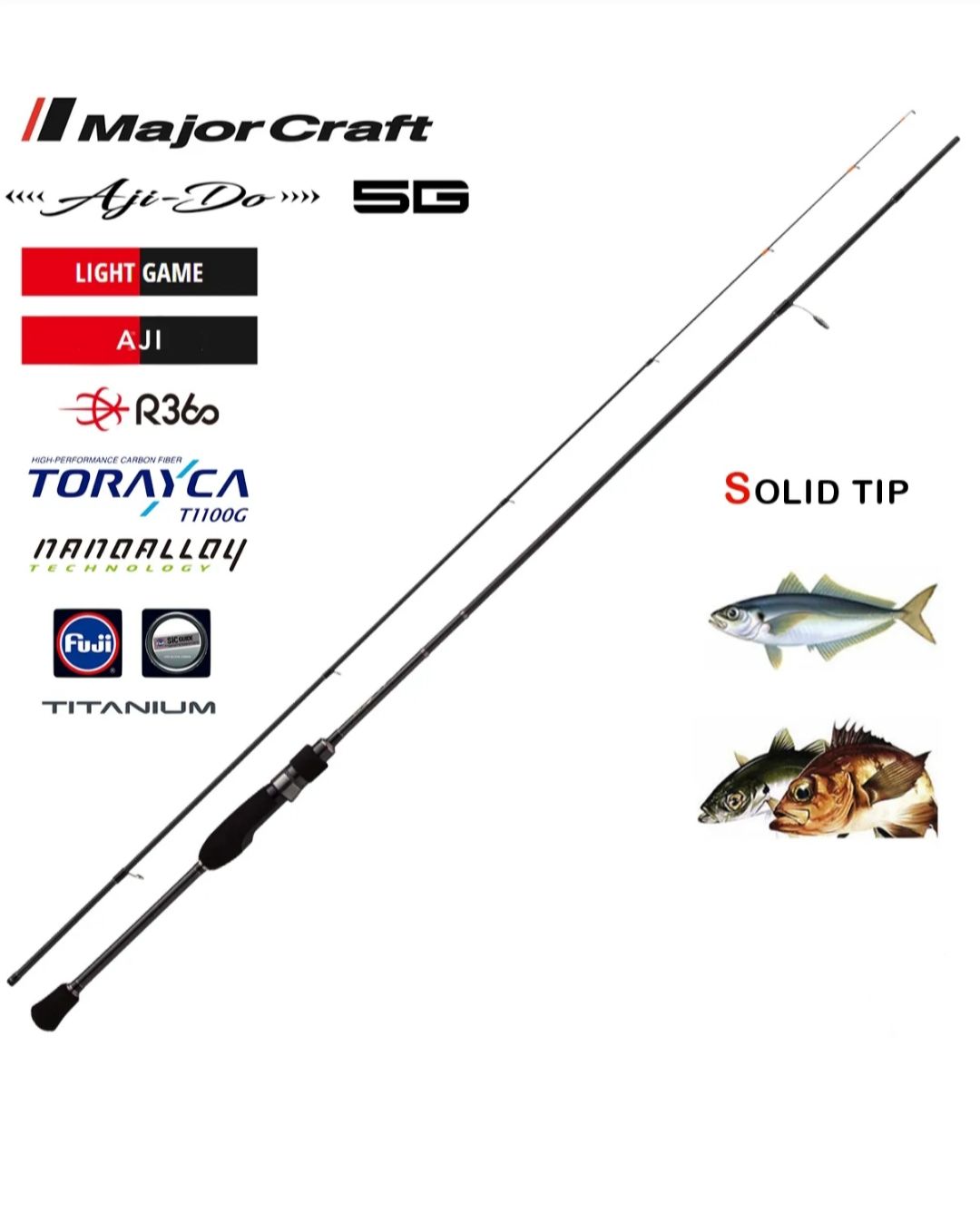 Major Craft Aji-Do 5G AD5-S682M/AJI 203 cm 0.6-5 gr Lrf Olta Kamışı