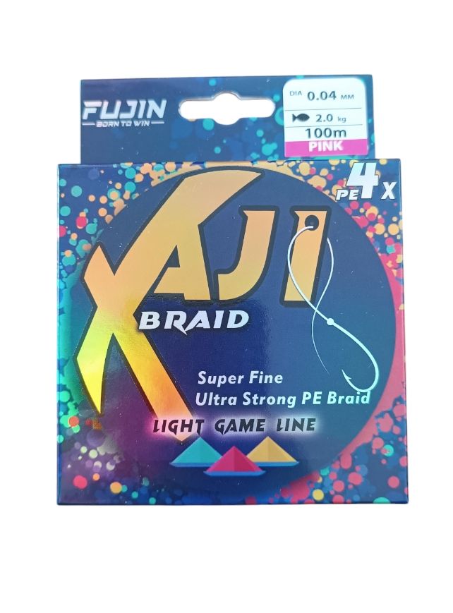Fujin Aji Light Game Braid 4X 100Mt. Pink İp 0.04mm