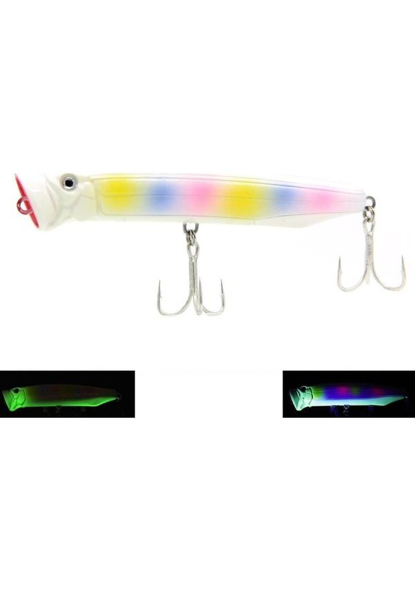 Fujin Salt Popper Su Üstü Maket Balık SP120SW - 018 Pearl Rainbow Glow