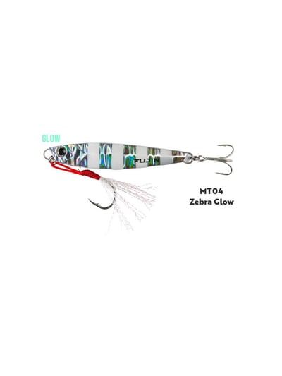 Fujin Jig-X 60gr Shore Jigging Jig Yem MT04 Zebra Glow