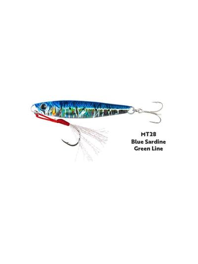 Fujin Jig-X 60gr Shore Jigging Jig Yem MT28 Blue Sardine Green Line