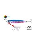 Fujin Jig-X 60gr Shore Jigging Jig Yem MT24 Blue Pink Tail Glow