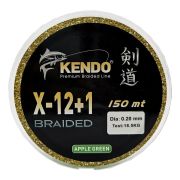 Kendo X-12+1 Braided 150m Apple Green Örgü İp- 0.14mm